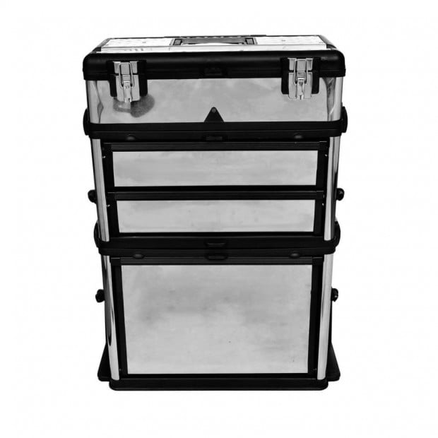 3-part Rolling Tool Box With 2 Wheels Image 7