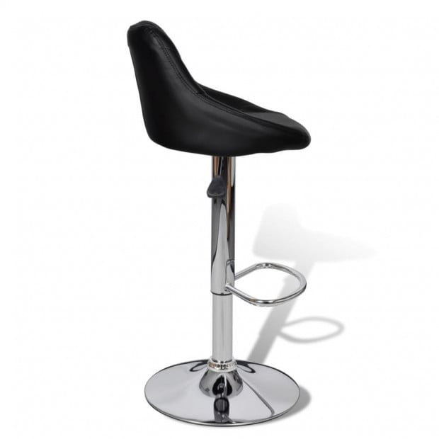 Bar Stools 2 Pcs Black Faux Leather Image 5