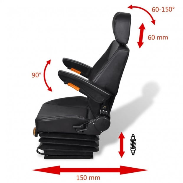Tractor Seat With Suspension Image 4