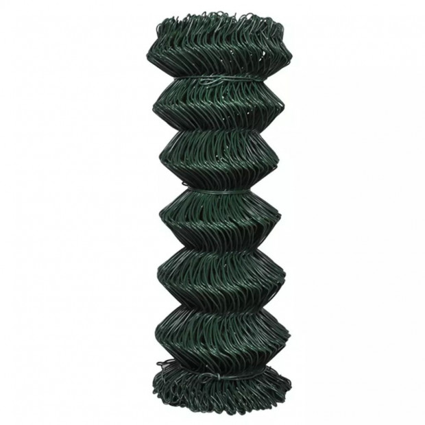 140344 Chain Link Fence Steel 1x15 M Green Image 3