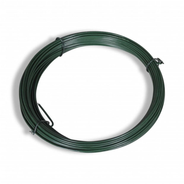 Chain Link Fence With Posts Steel 1.5x25 M Green Image 5