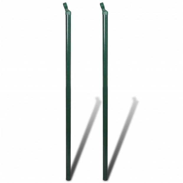 Chain Link Fence With Posts Steel 1.5x25 M Green Image 7