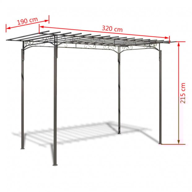 Rose Arch Garden Arbor Steel Garden Decoration Image 5