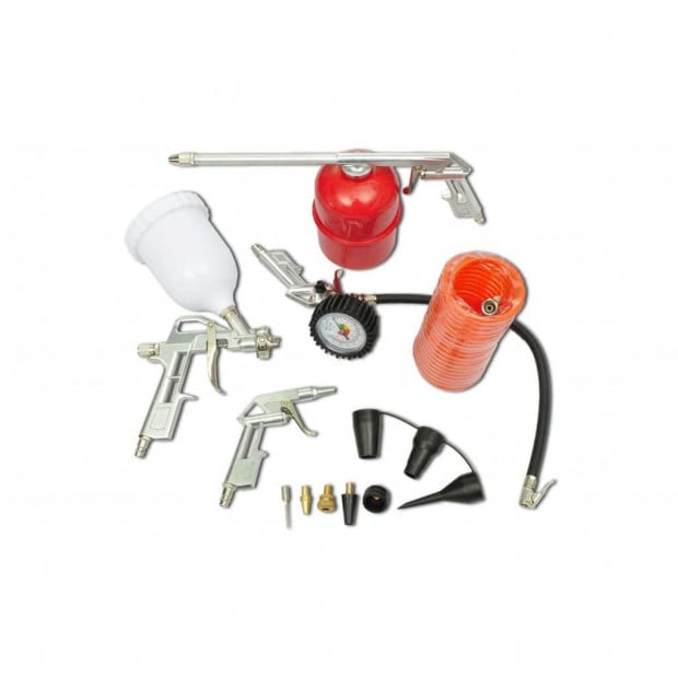 Air Tool Set Kit Spray Paint Gun For Compressor