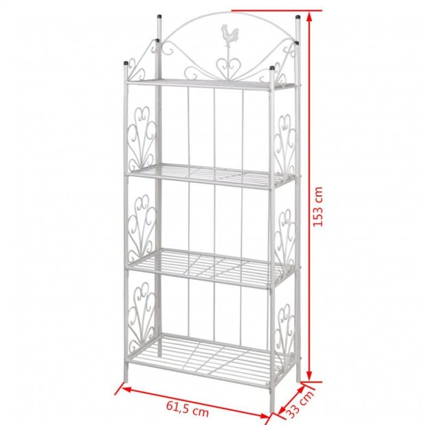 Plant Rack Square White Image 4