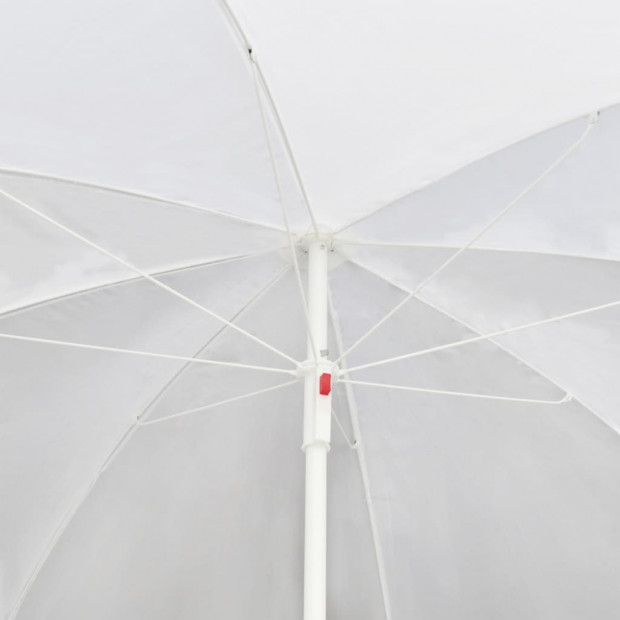 Garden Bed With Parasol Black Poly Rattan Image 3