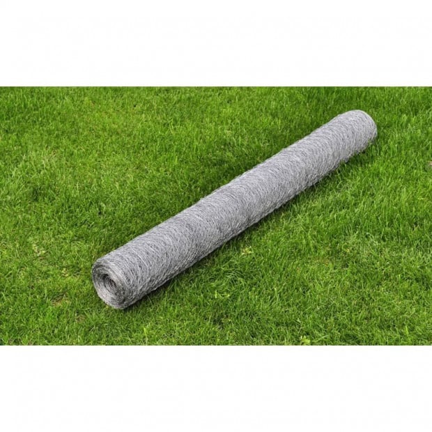 Wire Fence Galvanised Steel 25x0.5 M Silver