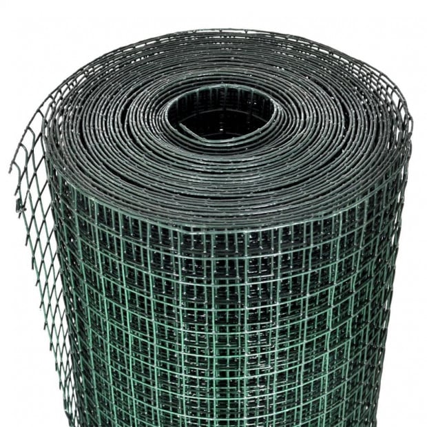 Wire Fence Galvanised With Pvc Coating 10x1 M Green Image 3