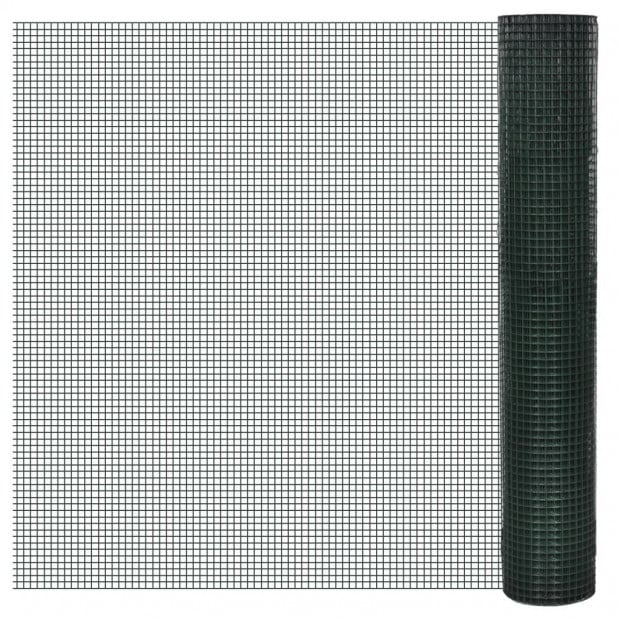 Wire Fence Galvanised With Pvc Coating 25x1 M Green Image 2