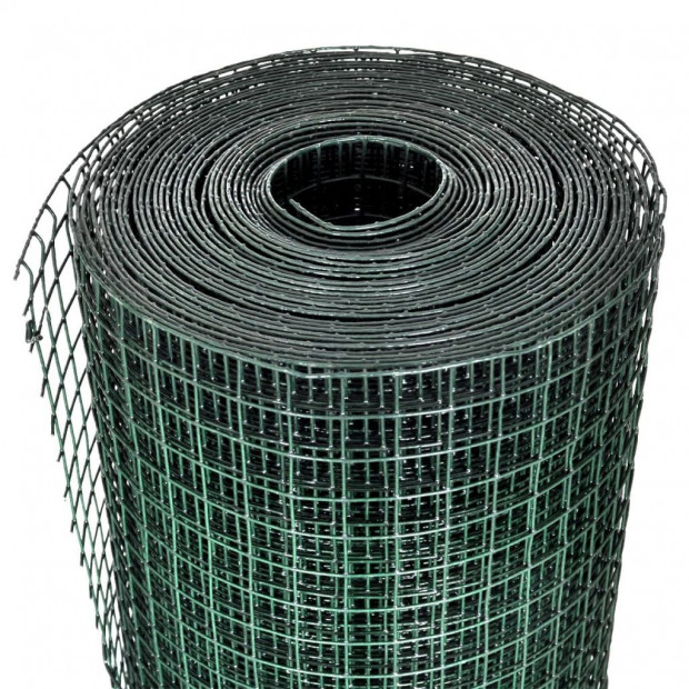 Wire Fence Galvanised With Pvc Coating 25x1 M Green Image 3