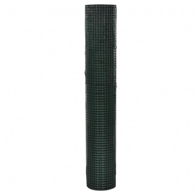 Wire Fence Galvanised With Pvc Coating 25x1 M Green Image 4