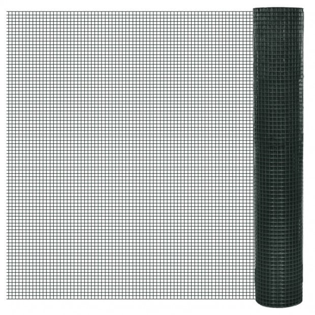 Wire Fence Galvanised Steel 1x25 M Green