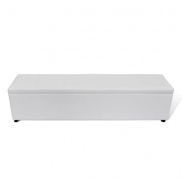 Storage Bench White Large Size