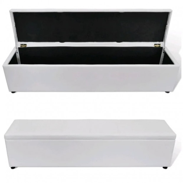 Storage Bench White Large Size Image 6