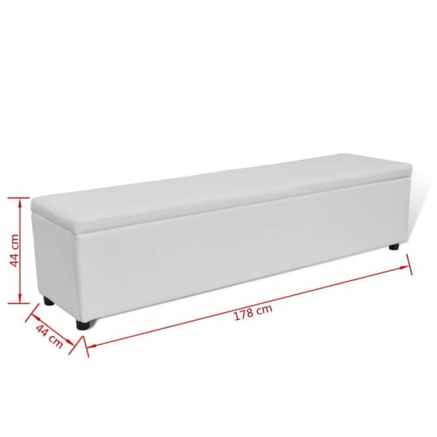 Storage Bench White Large Size Image 7
