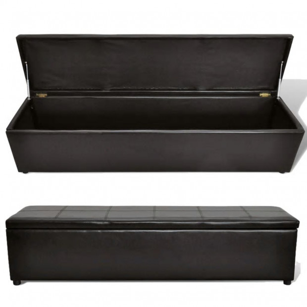 Storage Bench Brown Large Size Image 6