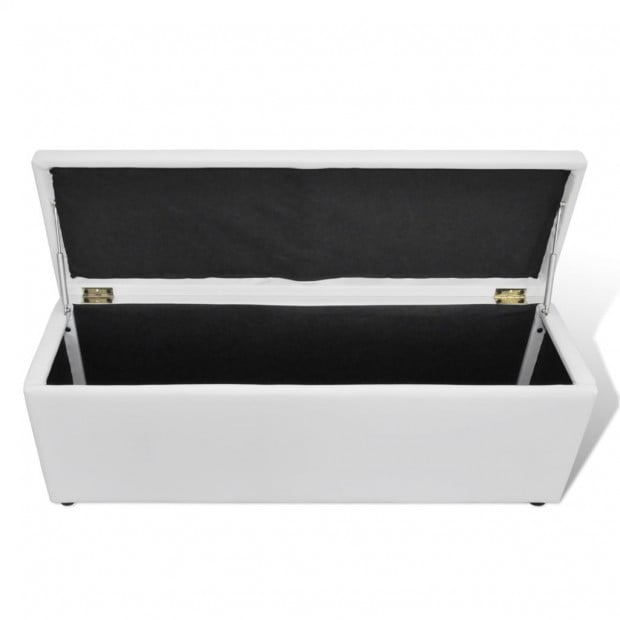 Storage Bench White Medium Size Image 3