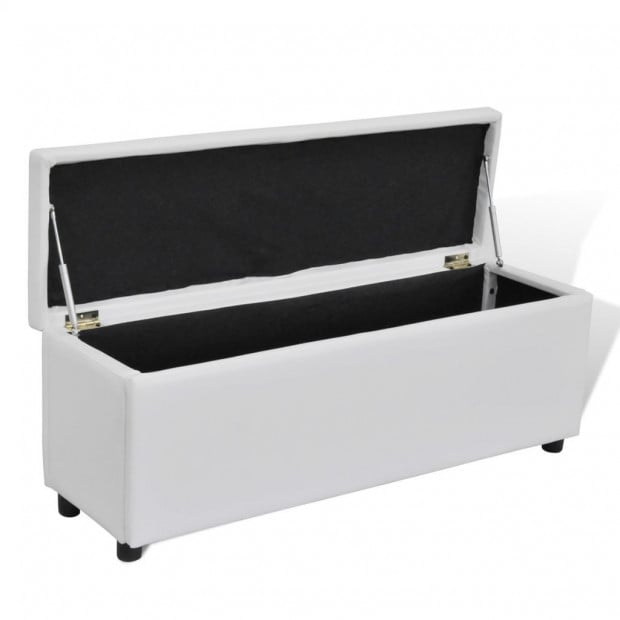 Storage Bench White Medium Size Image 4