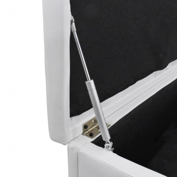 Storage Bench White Medium Size Image 5