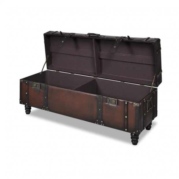 Storage Bench Set 3 Pcs Brown Image 5