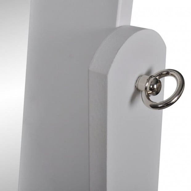 Free Standing Mirror White Adjustable Image 7