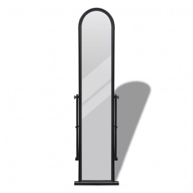 Free Standing Floor Mirror Full Length Rectangular Black Image 2