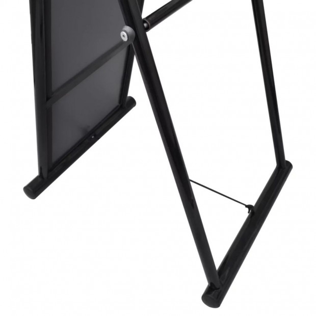 Free Standing Floor Mirror Full Length Rectangular Black Image 4