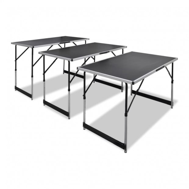 Pasting Table 3 Pcs Foldable Height Adjustable