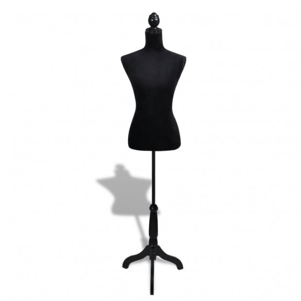 Ladies Bust Display Black Female Mannequin Female Dress Form Image 2