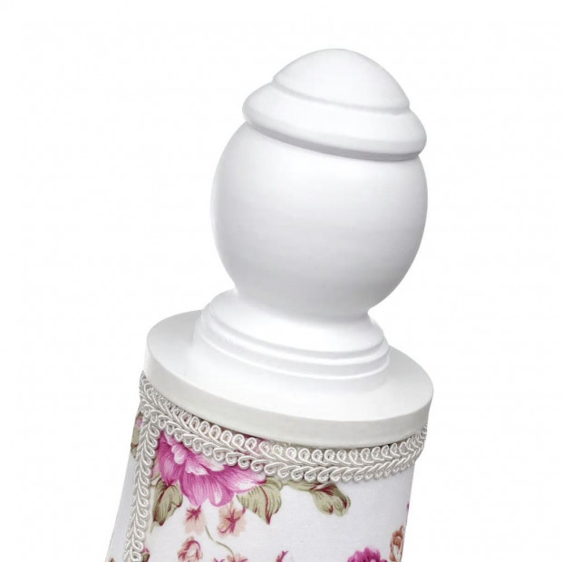 Ladies Bust Display Mannequin Cotton White With Rose Image 3