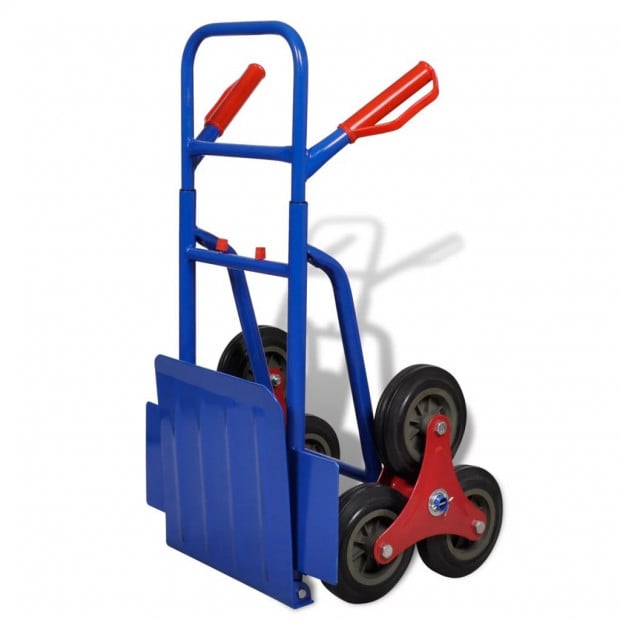 Folding Sack Truck With 6 Wheels Blue Image 3