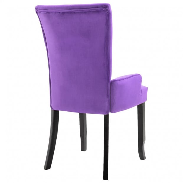 Armchair Purple Velvet Image 6