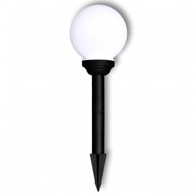 Garden Path Solar Ball Light Led 15cm 4pcs With Ground Spike Image 4