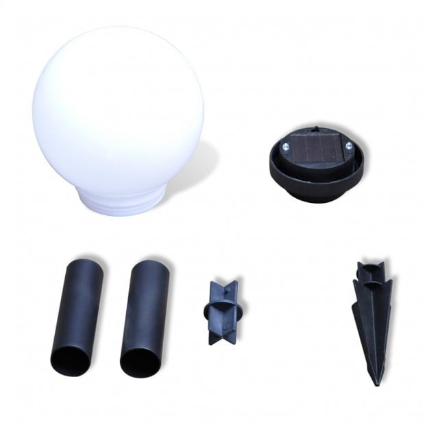 Garden Path Solar Ball Light Led 15cm 4pcs With Ground Spike Image 5