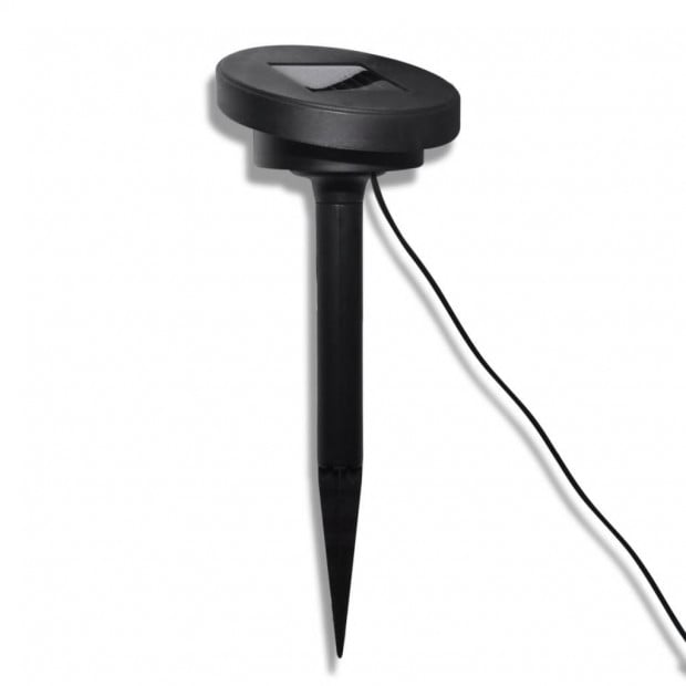 Solar Bowl 3 Led Garden Lights With Spike Anchors & Solar Panel Image 3