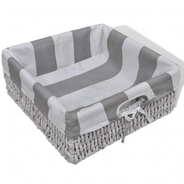 White Storage & Entryway Bench With Cushion Top 2 Drawer 2 Basket Image 6