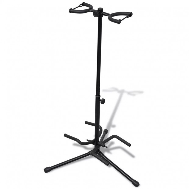 Adjustable Double Guitar Stand Foldable Image 2