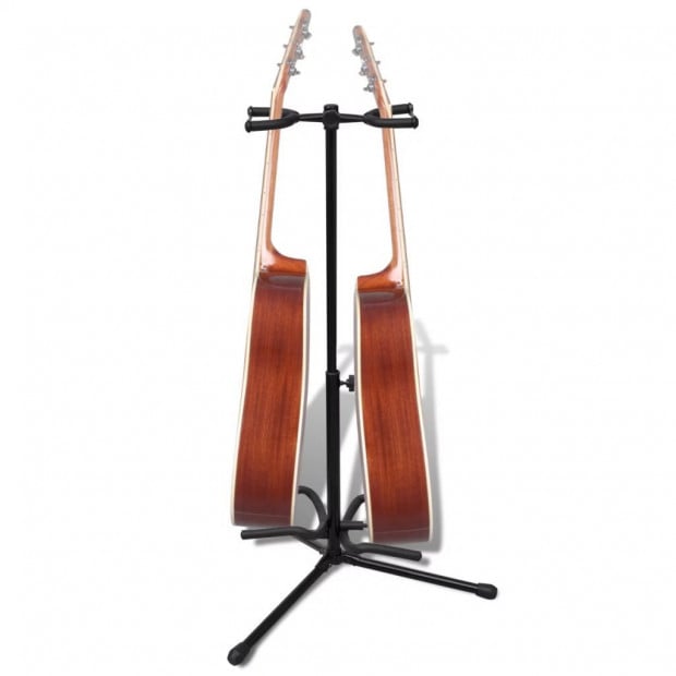 Adjustable Double Guitar Stand Foldable Image 3