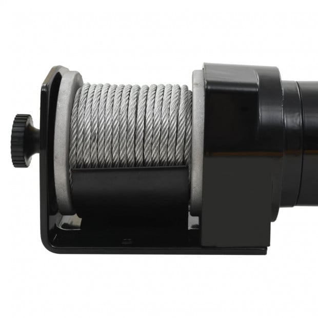 12 V Electric Winch 907 Kg Wire Remote Control Image 4