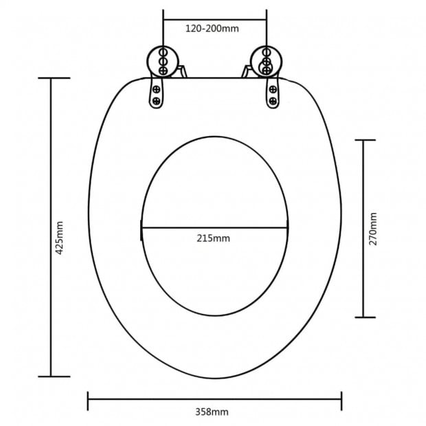 Toilet Seats With Hard Close Lids Mdf Brown Image 6