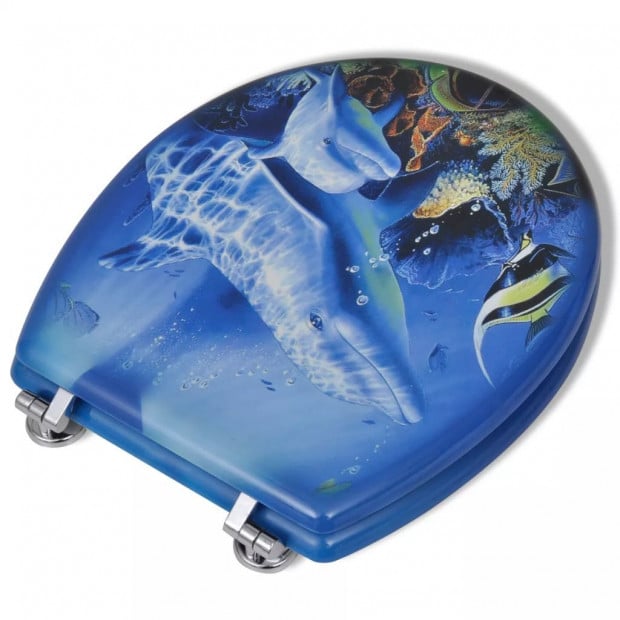 Toilet Seats With Hard Close Lids Mdf Dolphins Image 4