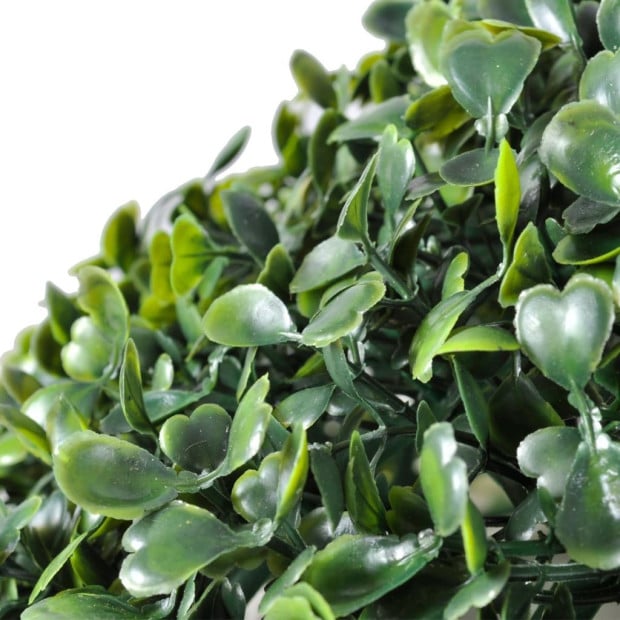 Boxwood Ball Artificial Leaf 35 Cm With Solar Led String 2 Pcs Image 3