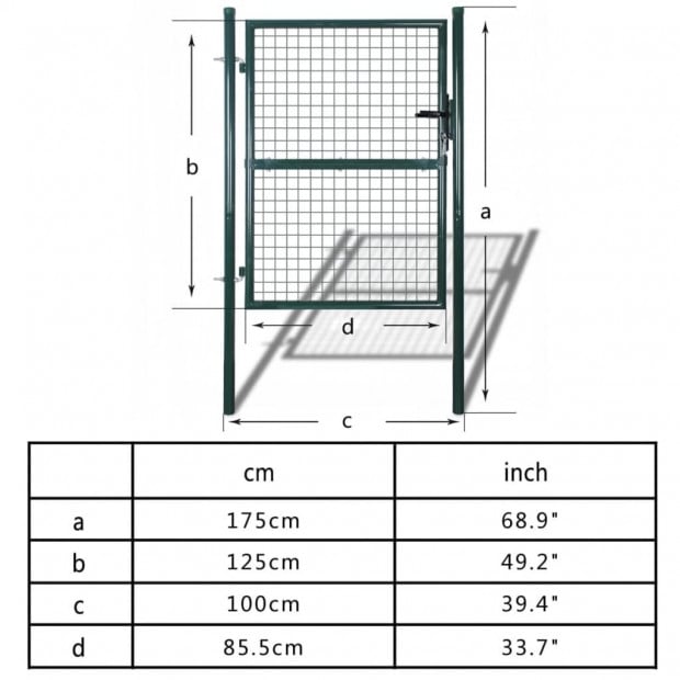 Garden Mesh Gate Fence Door Wall Grille 85.5 X 125 Cm / 100 X 175 Cm Image 7