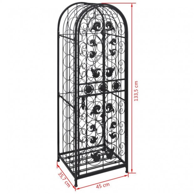 Wine Rack For 45 Bottles Metal Image 5