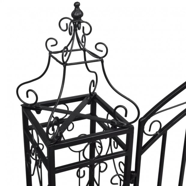 Ornamental Garden Gate Wrought Iron 122x20.5x134 Cm Image 4
