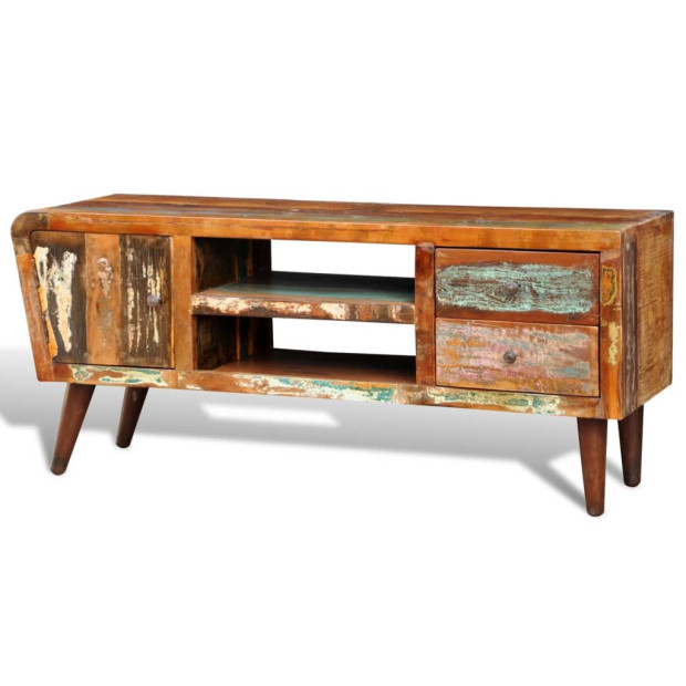 Reclaimed Wood Tv 1 Door 2 Drawers