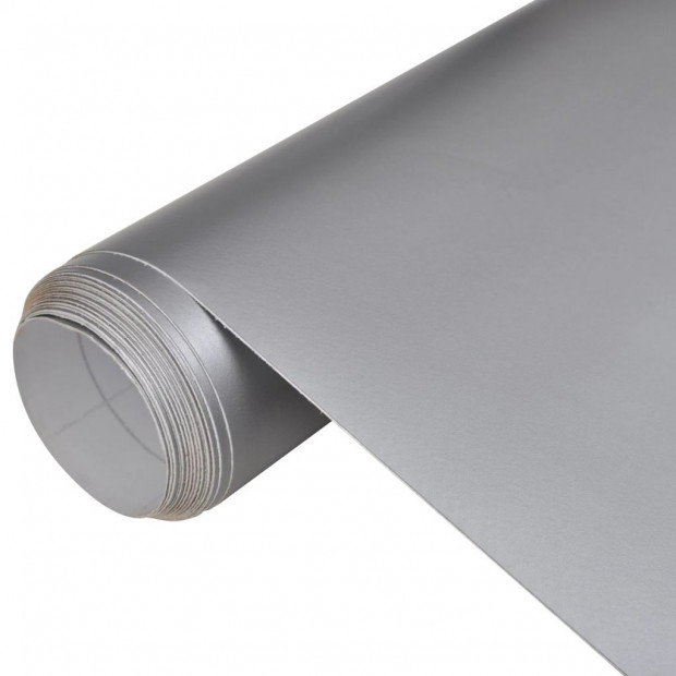 Car Film Matt Silver 200 X 152 Cm Waterproof Bubble Free