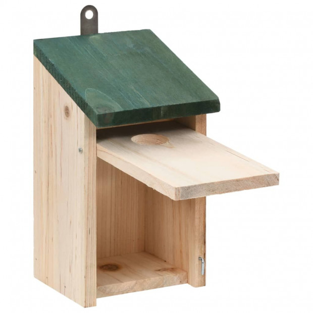 Bird House Nesting Box Wood 4 Pcs Image 5