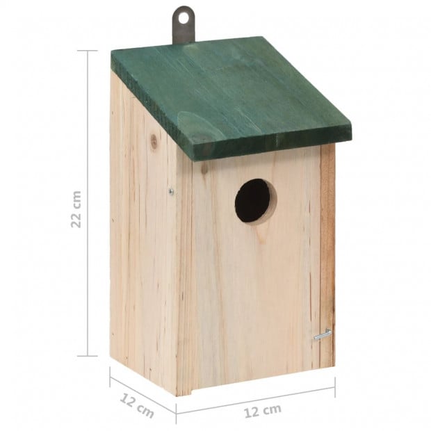 Bird House Nesting Box Wood 4 Pcs Image 9