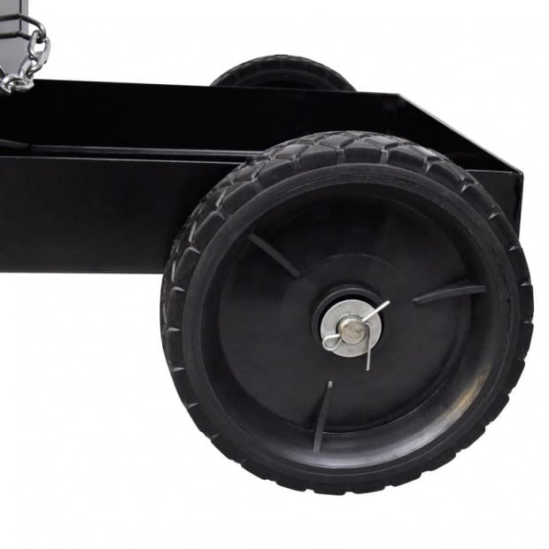 Welding Cart Black Trolley With 3 Shelves Workshop Organiser Image 2